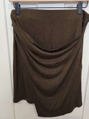 Vince Olive Green Draped Skirt